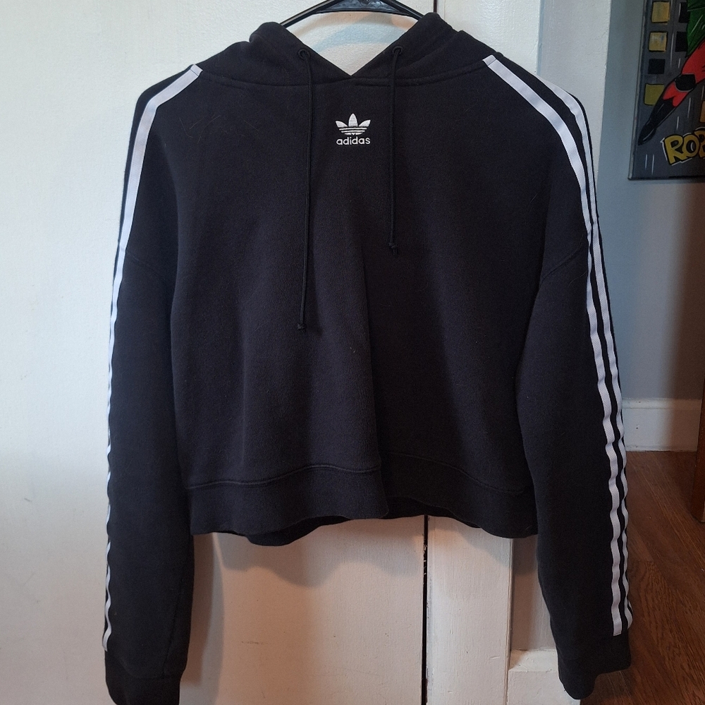 Adidas Black Crop Pullover